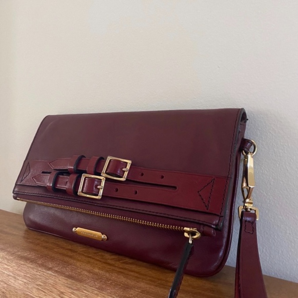 Burberry Deep Burgundy Wristlet - Picture 3 of 14